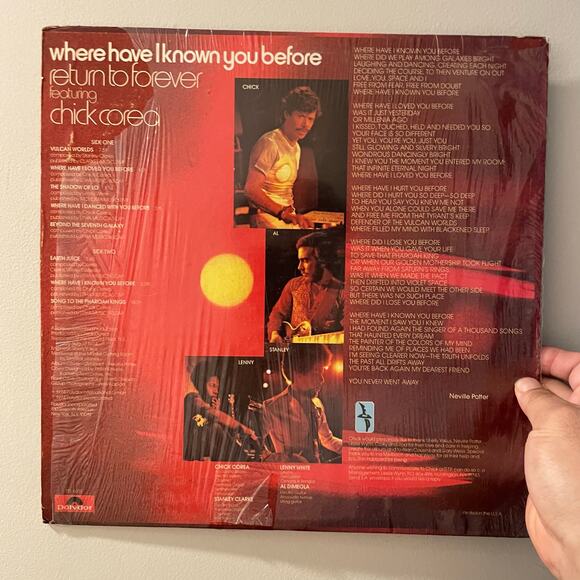 Return To Forever - Where Have I Known You Before LP vinyl - Picture 2 of 4